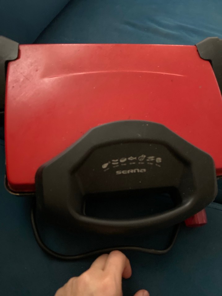 Kırmızı Elektrikli Tost Makinesi - Görsel 2