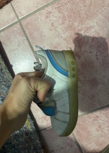 Mavi Gri Erkek Çocuk Spor Ayakkabı Velcro - Görsel 2