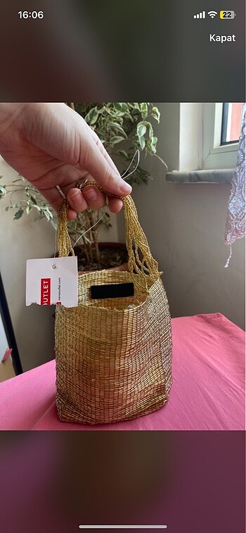 Zara taşlı çanta