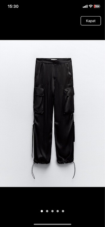 Zara saten pantolon
