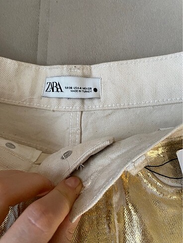 s Beden altın Renk Zara jean