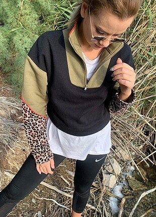 Zara Leopar Desenli. Sweatshirt