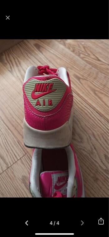 37,5 Beden pembe Renk Orjinal Nike Airmax