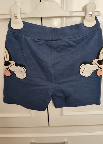 LC Waikiki Mavi Pamuklu Mickey Mouse Baskılı Erkek Şort