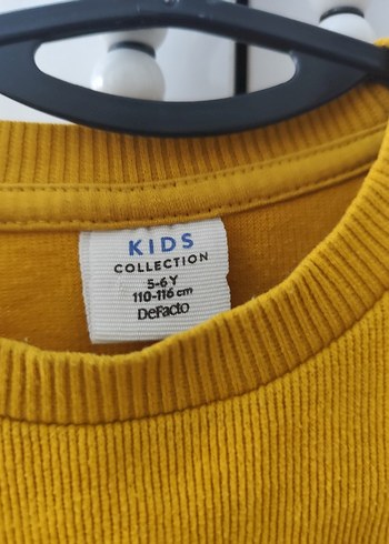 Erkek Çocuk Sarı Uzun Kollu Sweatshirt 5-6 yaş - Görsel 4