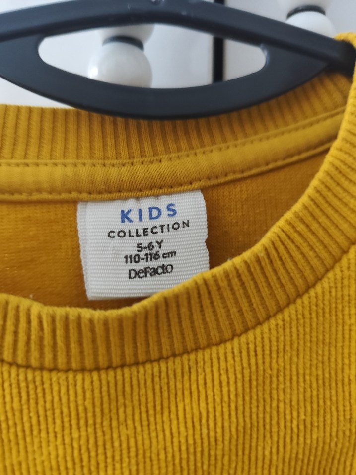 Erkek Çocuk Sarı Uzun Kollu Sweatshirt 5-6 yaş - Görsel 4