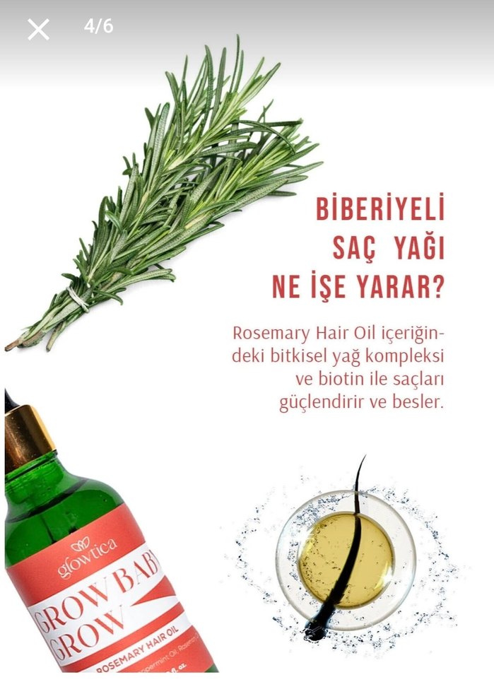 Glowtica Biberiye Yağı Saç Serumu - Görsel 4
