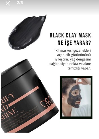 Glowtica Purify and Shine Siyah Kil Maskesi - Görsel 4