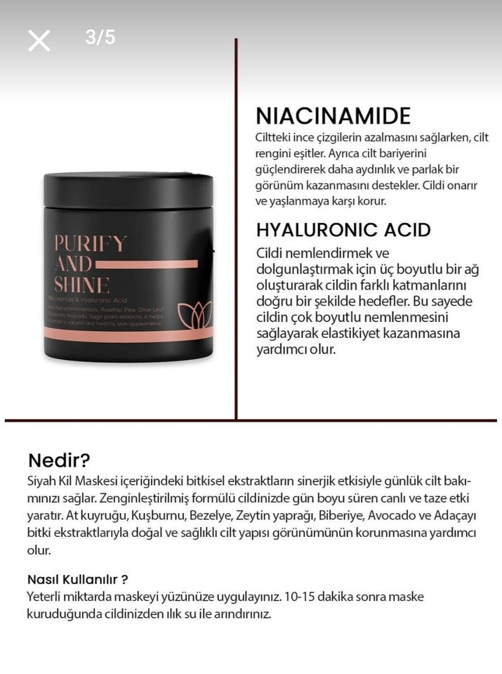 Glowtica Purify and Shine Siyah Kil Maskesi - Görsel 5