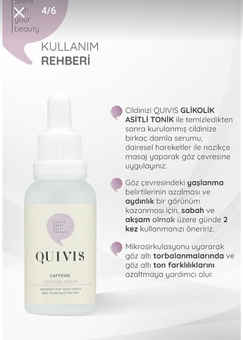 Quivis Kadınlar için Anti-Aging Serumu - Görsel 7