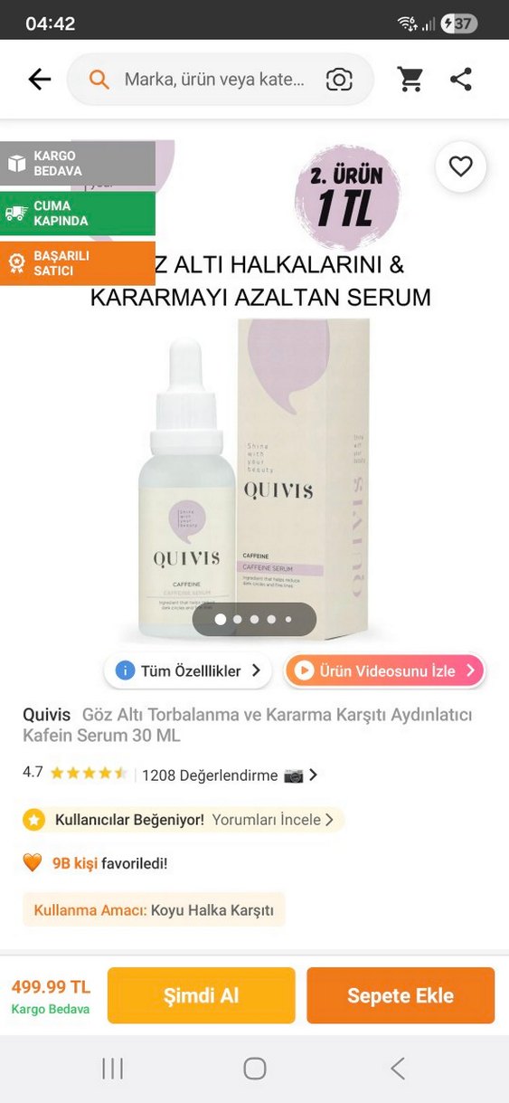 Quivis Kadınlar için Anti-Aging Serumu - Görsel 4
