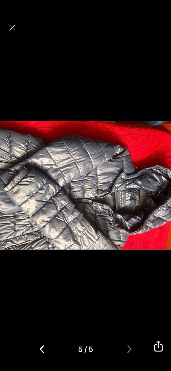 Zara 11 yaş lacivert kız mont - Görsel 4