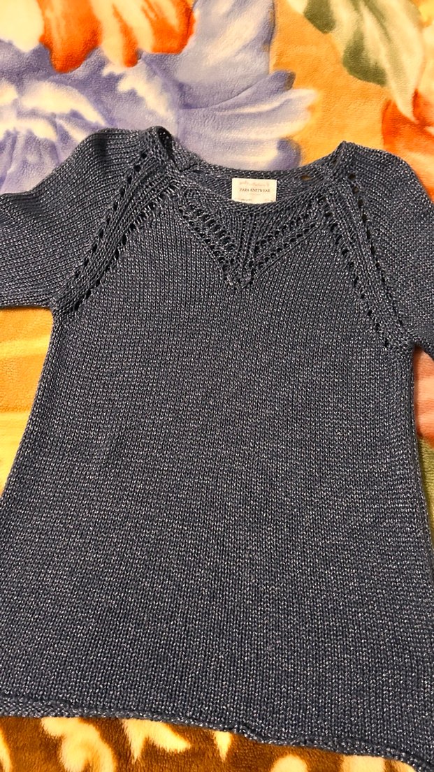 Gri Bohem Uzun Kollu Örgü Kadın Kazak - Görsel 4