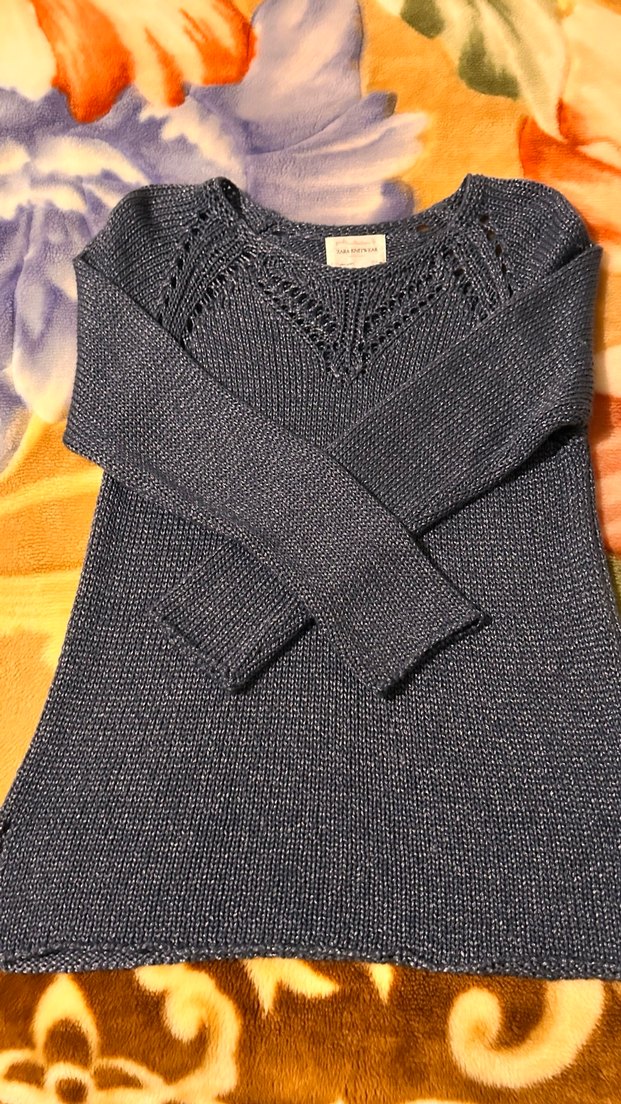 Gri Bohem Uzun Kollu Örgü Kadın Kazak - Görsel 3