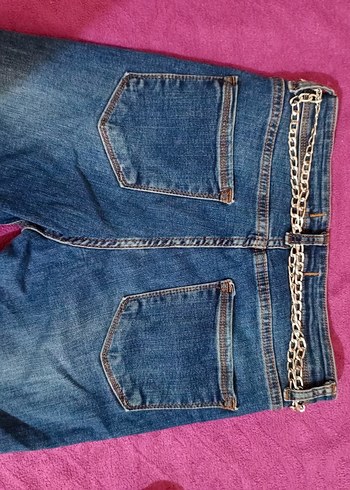38 Beden mavi Renk Mavi Kısa Paça Denim Şort