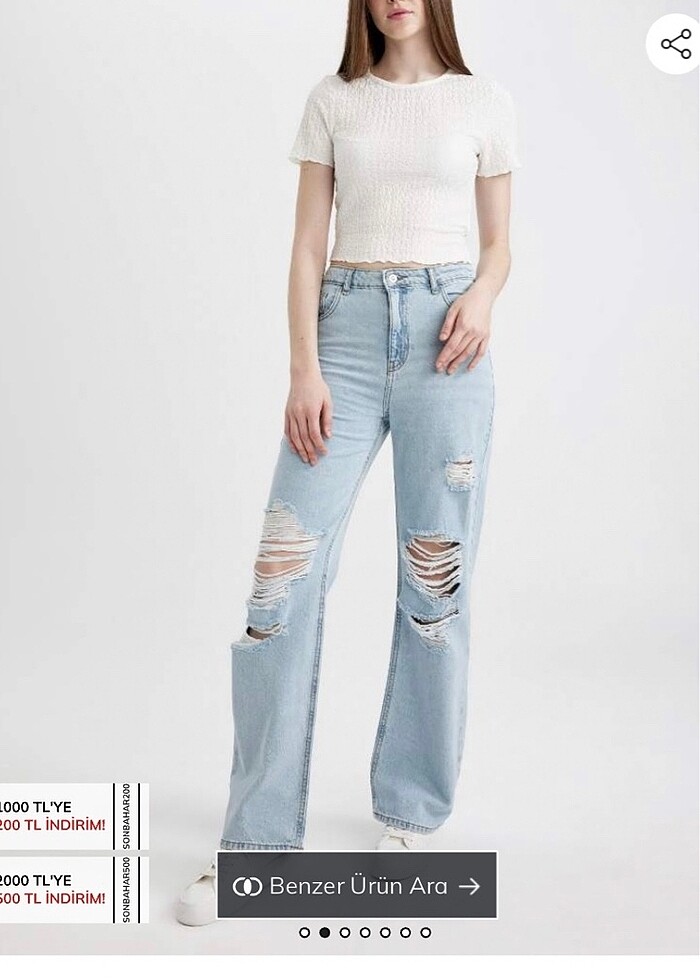 YIRTIK JEAN - Görsel 2