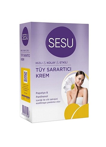 Beden Renk SESU TÜY SARARTICI VE AĞDA BANDI