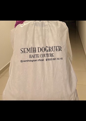 Dantel İşlemeli Kollu Demonte Gelinlik Semih Doğruer tasarımı - Görsel 6