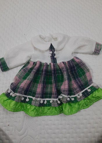 oyuncak bebek  Renkli Bohem Elbise - Görsel 2