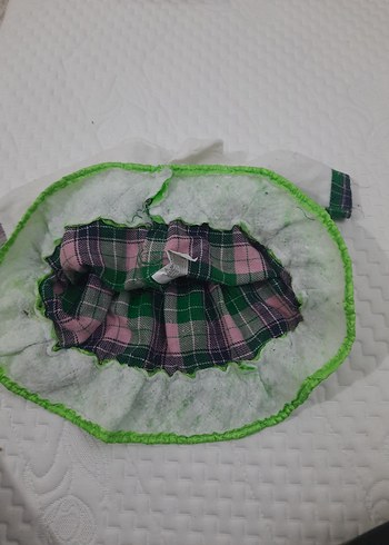 oyuncak bebek  Renkli Bohem Elbise - Görsel 4