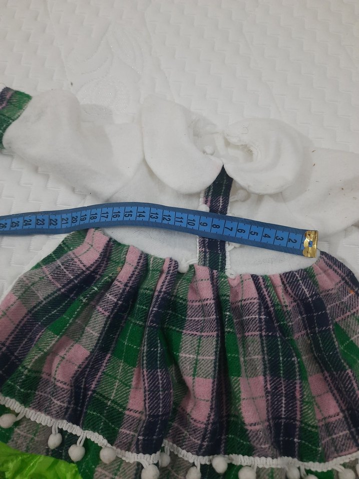 oyuncak bebek  Renkli Bohem Elbise - Görsel 5