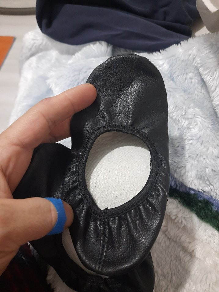 Siyah pisi pisi Elastik Babet Ayakkabı - Görsel 2