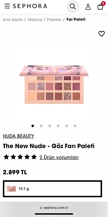 Huda Beauty New Nude Far Paleti