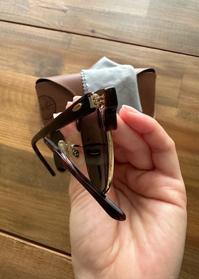 Ray Ban Kahverengi Clubmaster Güneş Gözlüğü - Görsel 4