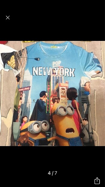 7 Yaş Beden çeşitli Renk Erkek çocuk tişört