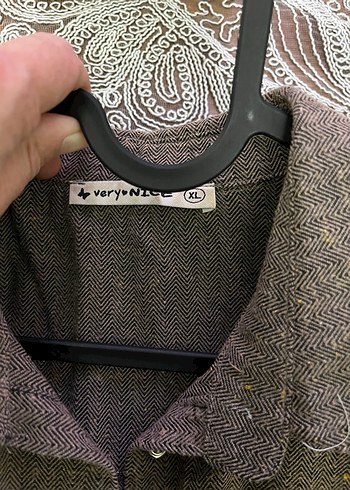 Düğmeli Gri Kadın Uzun Kollu Gömlek - Görsel 3