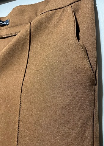 Kahverengi Kadın Kumaş Pantolon - Görsel 4