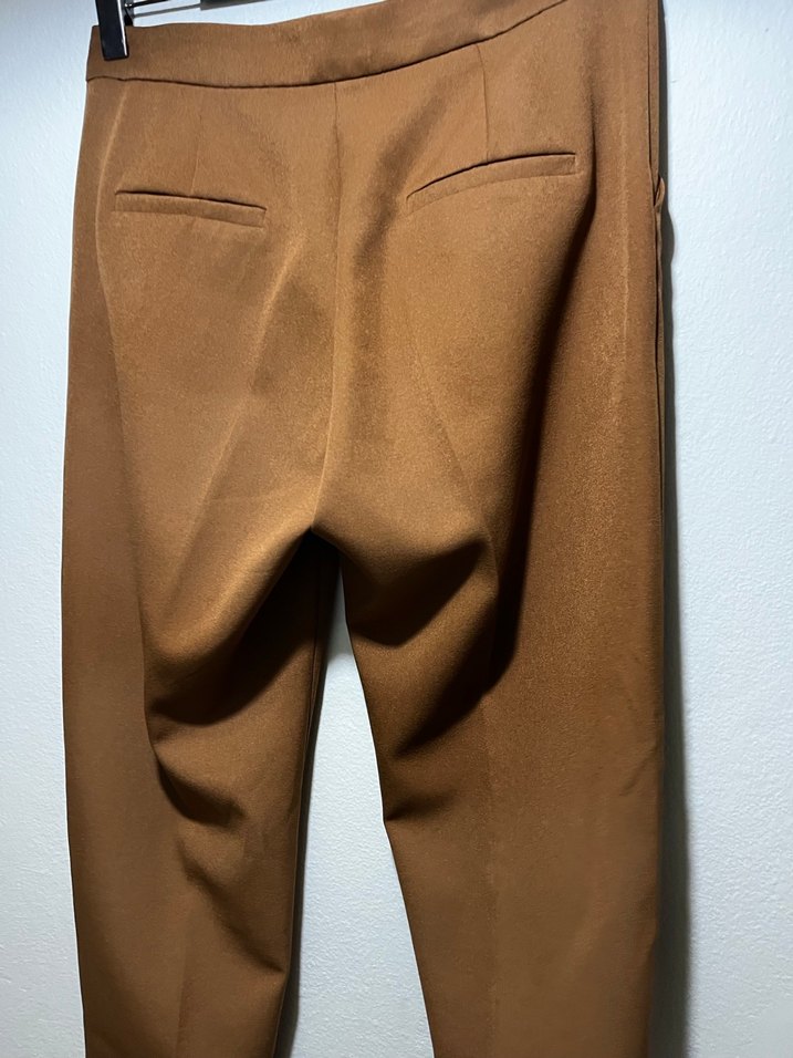 Kahverengi Kadın Kumaş Pantolon - Görsel 3