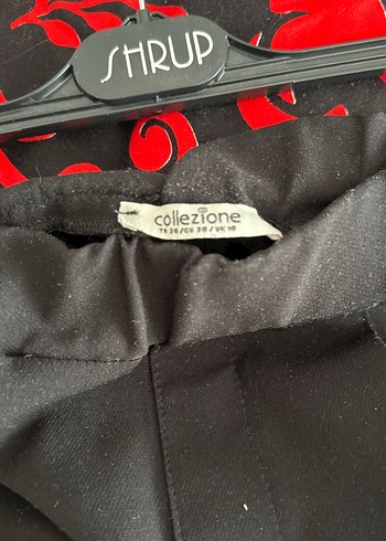 Siyah Midi Kadın Kumaş Pantolon - Görsel 3