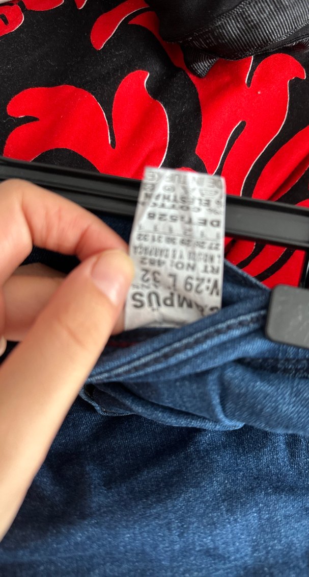 Kadın Mavi Bol Kesim Midi Kot Pantolon - Görsel 3