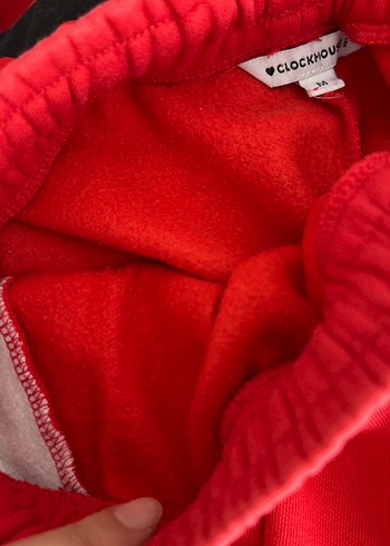 Kırmızı Bel Detaylı Kadın Eşofman Altı - Görsel 2