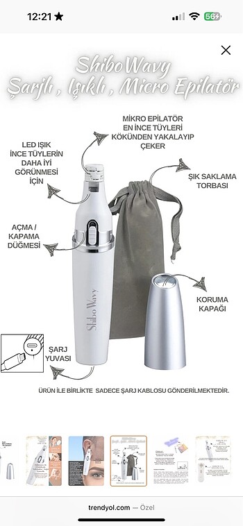 shibo wavy mikro yüz cımbız - Görsel 5
