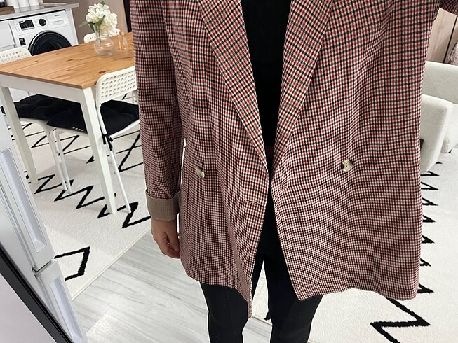 36 Beden kırmızı Renk Blazer Çeket
