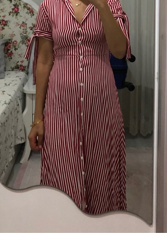 Çizgili elbise - Görsel 3