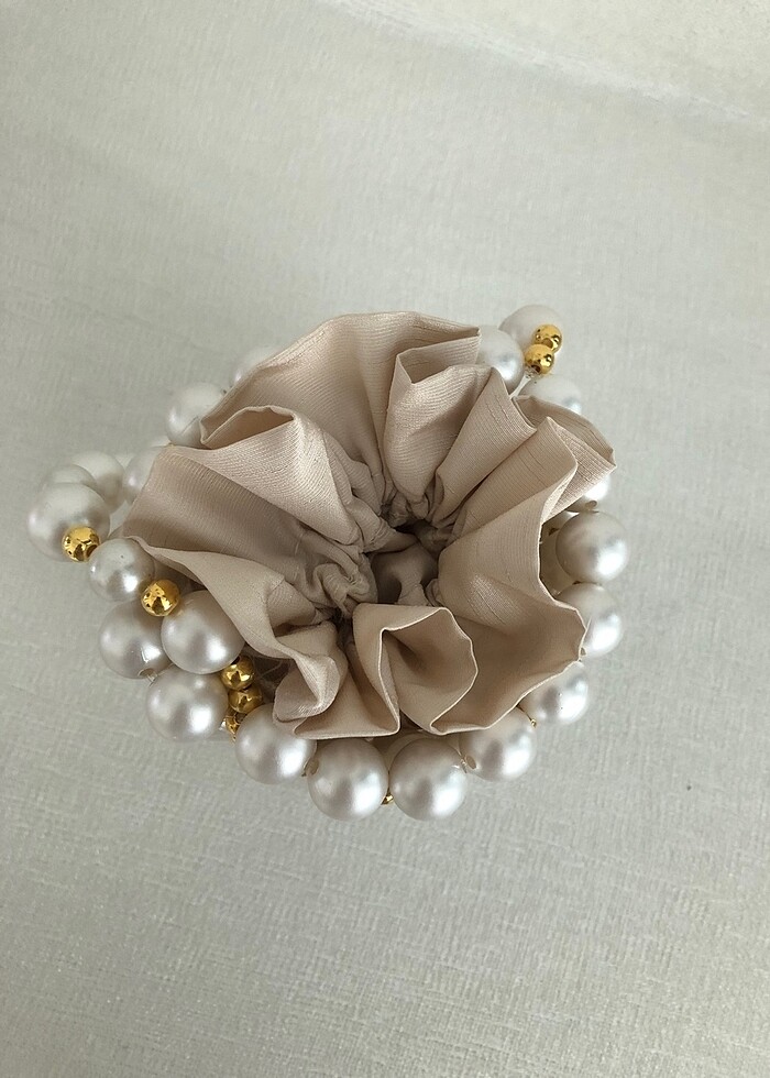 İncili silindir çanta - Görsel 5