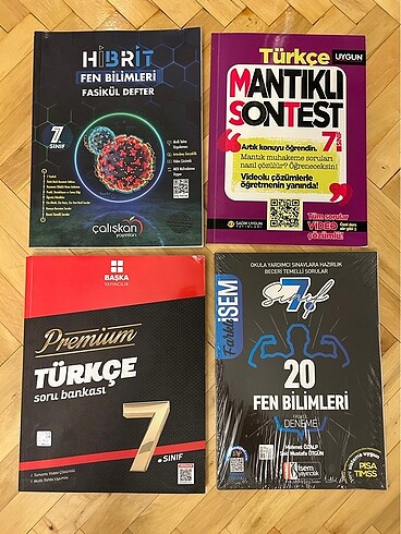 7. sınıf yepyeni test kitapları