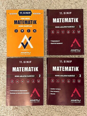 11. Sınıf Matematik test kitabı seti