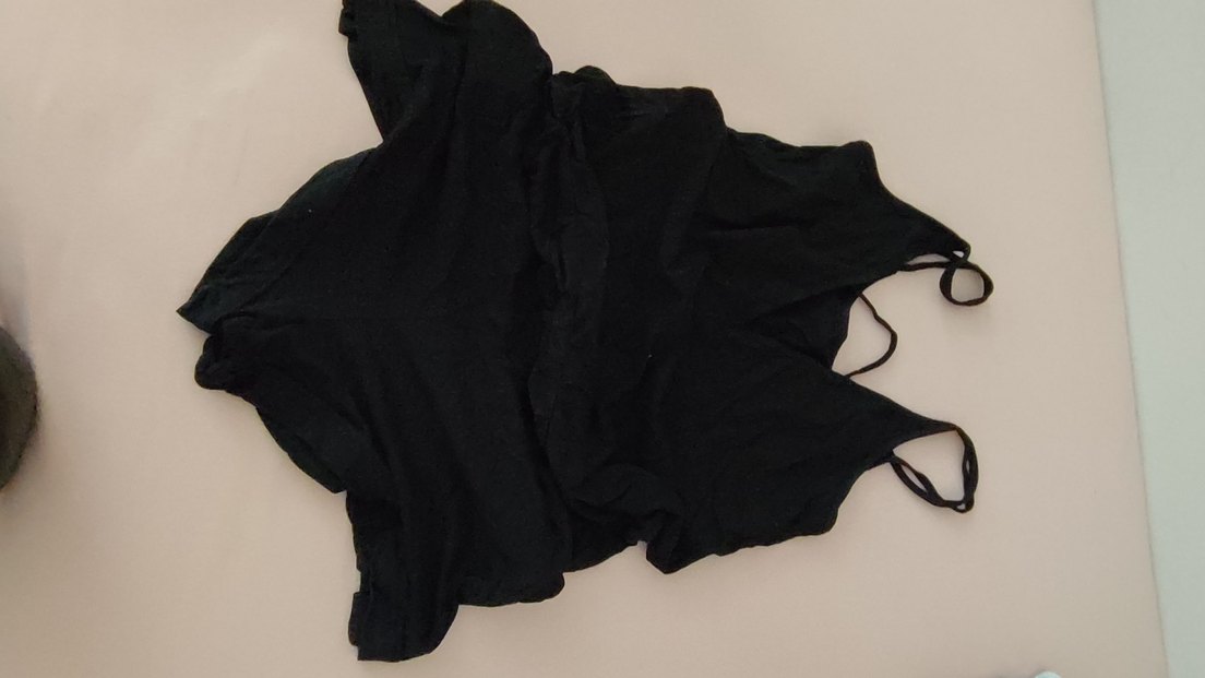 Siyah salaş şort tulum - Görsel 2