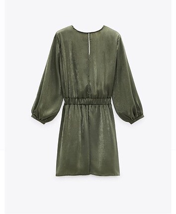 Zara ZARA HAKİ TULUM ELBİSE