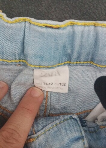 11-12 Yaş Beden Zara 11 12 yaş kot