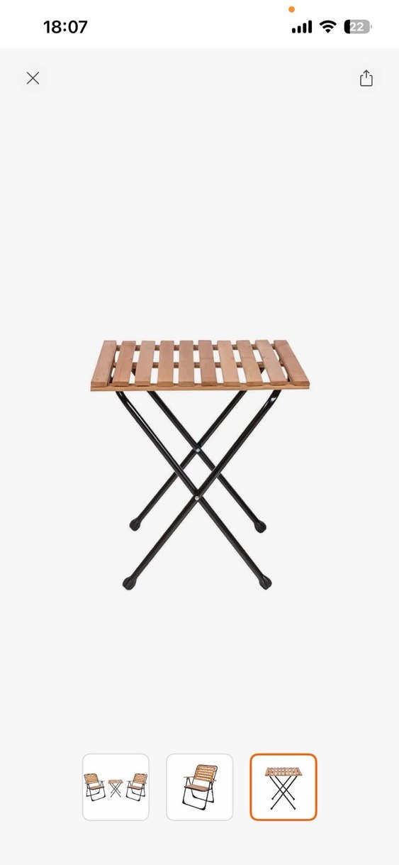 Kahverengi Ahşap balkon takımı - Görsel 3