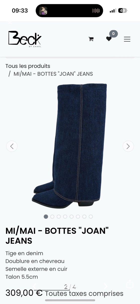 Lacivert Kot Kadın Dizüstü Çizme - Görsel 2