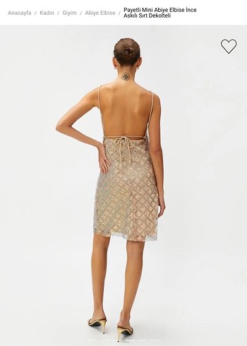 Şeffaf Detaylı İnce Askılı Uzun Abiye Elbise - Görsel 4