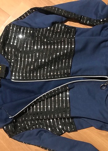 Kadın Lacivert Fermuarlı Spor uzun sert - Görsel 3