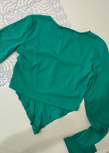 Yeşil crop top NAKD - Görsel 5