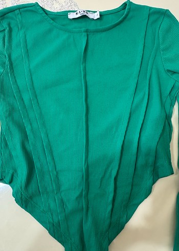 Yeşil crop top NAKD - Görsel 3